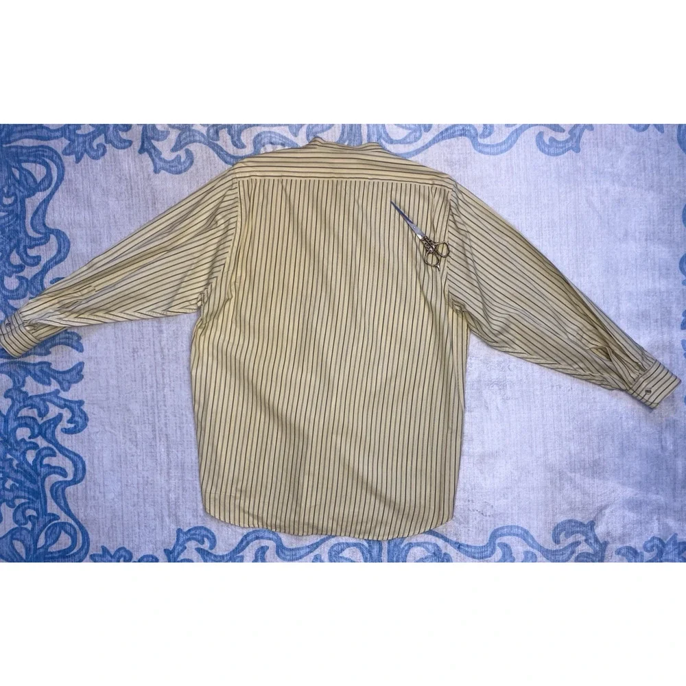 Banana Republic Journeyman Shirt Size Large Vintage 80s 100% Cotton Button Front